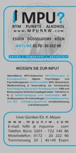 MPU Vorbereitung Training Hilfe BTM Alkohol Punkte Führerschein zurück